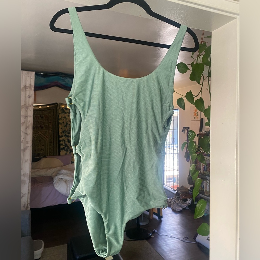Green One-Piece Swimsuit